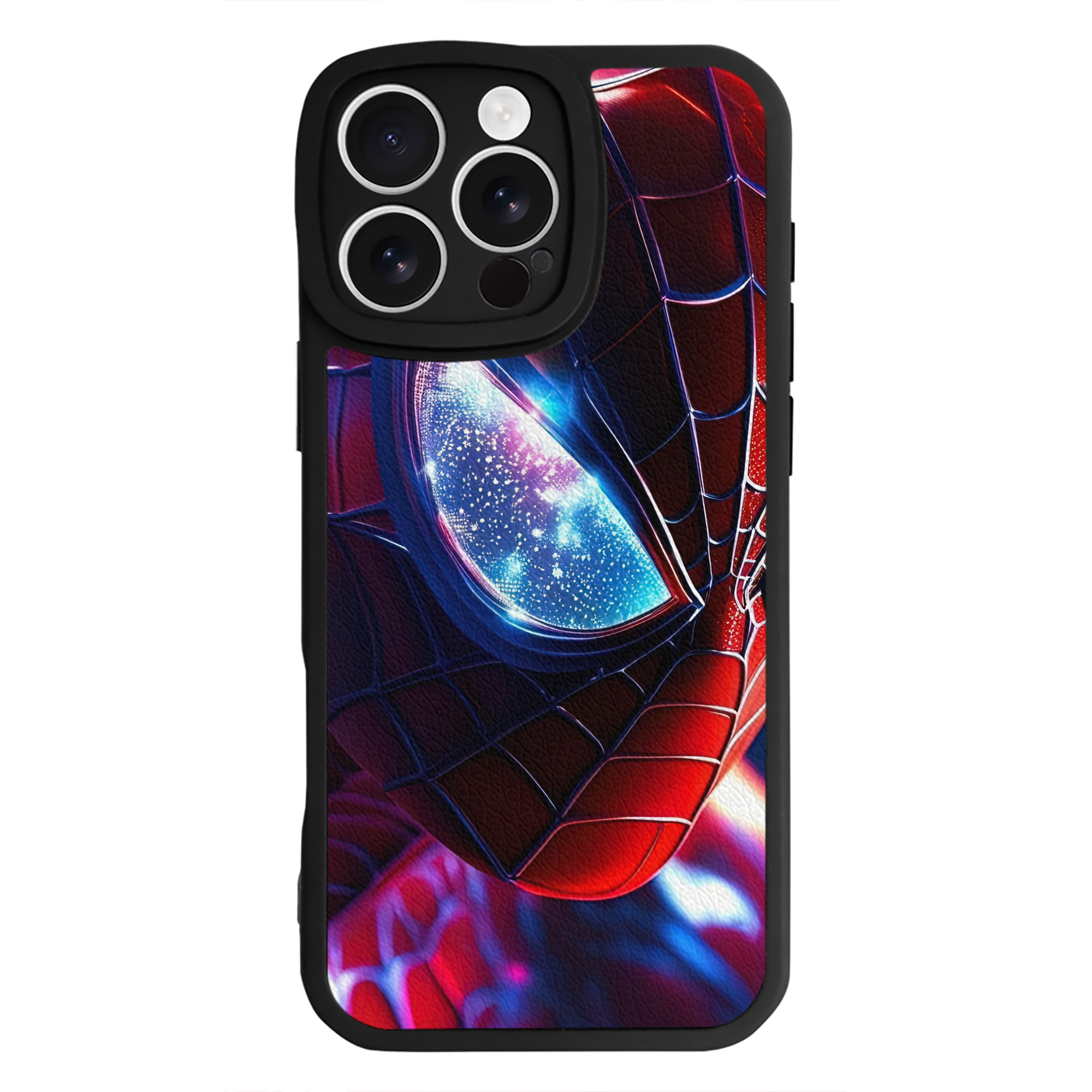 Spider Man スパイダーマン 【iPhone 16シリーズ対応】シリコンスマホケース（レザー調） 材質：シリコン